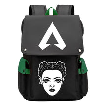 Apex Hero Print Usb Charging Cap Head Style Student School Bag Casual Backpack