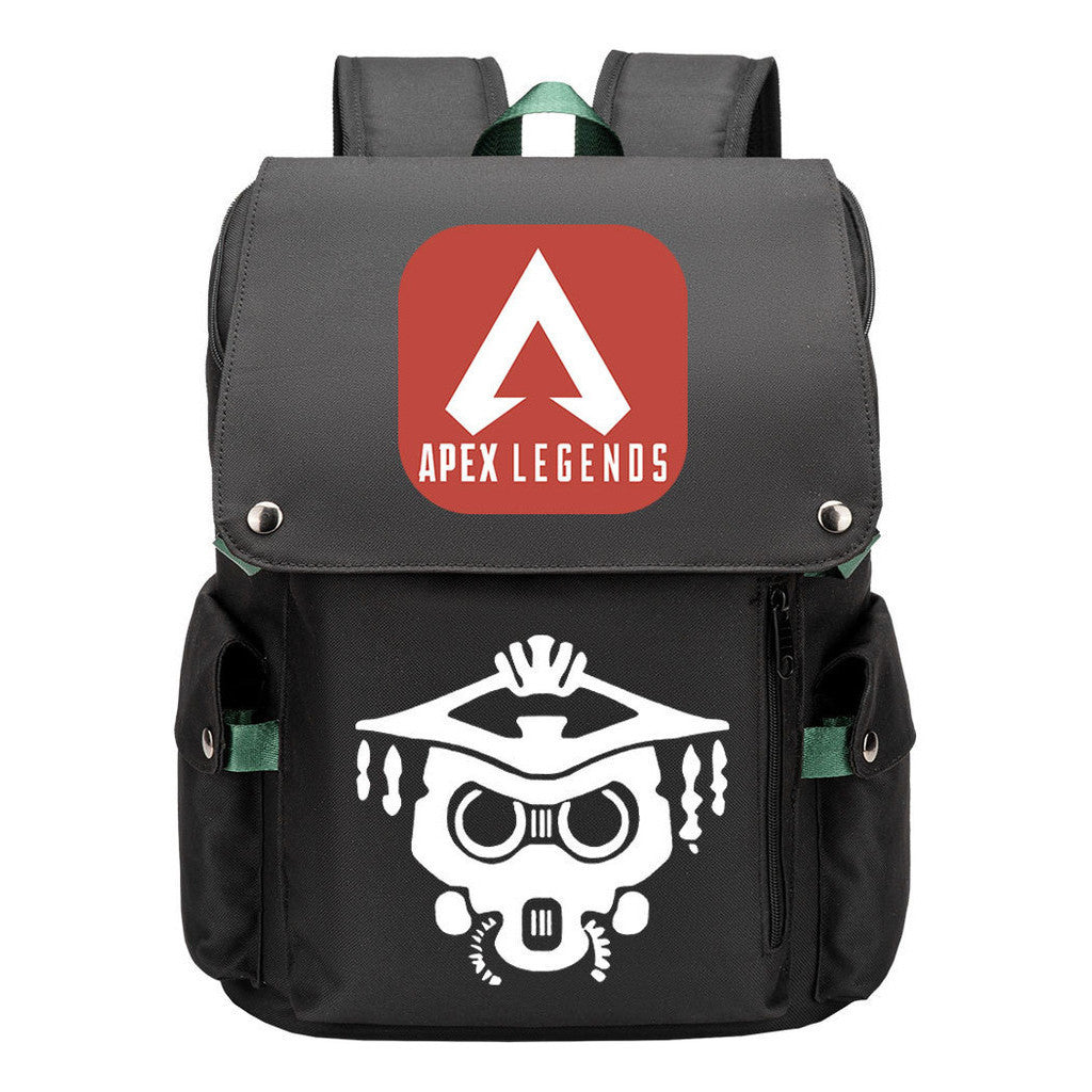 Apex Hero Print Usb Charging Head Youth School Bag Casual Backpack
