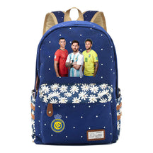Football Star Cristiano Ronaldo Printed Student Backpack, Floral Casual Backpack