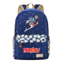 Teenage Student Backpacks, Floral Canvas, Girl Shoulders