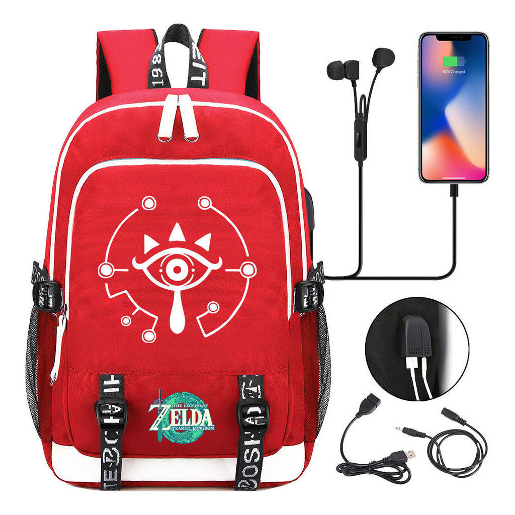 Usb Student Backpack For Men And Women's Leisure Sports Backpack