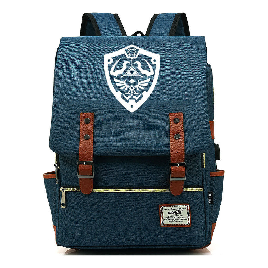 Game The Tear Seal Of The Kingdom Of Zelda Student Backpack Usb Men's And Women's Leisure Backpack