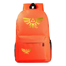 Golden Printed Youth Student Backpack Men And Women's Leisure Backpack