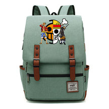 Anime Pirate King Luffy Printed Youth School Bag For Men And Women With Casual Belt Buckle Classic Backpack