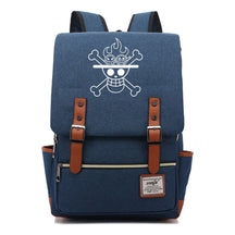 Anime One Piece King Luffy Printed Youth Student School Bag Men's And Women's Casual Belt Buckle Classic Backpack