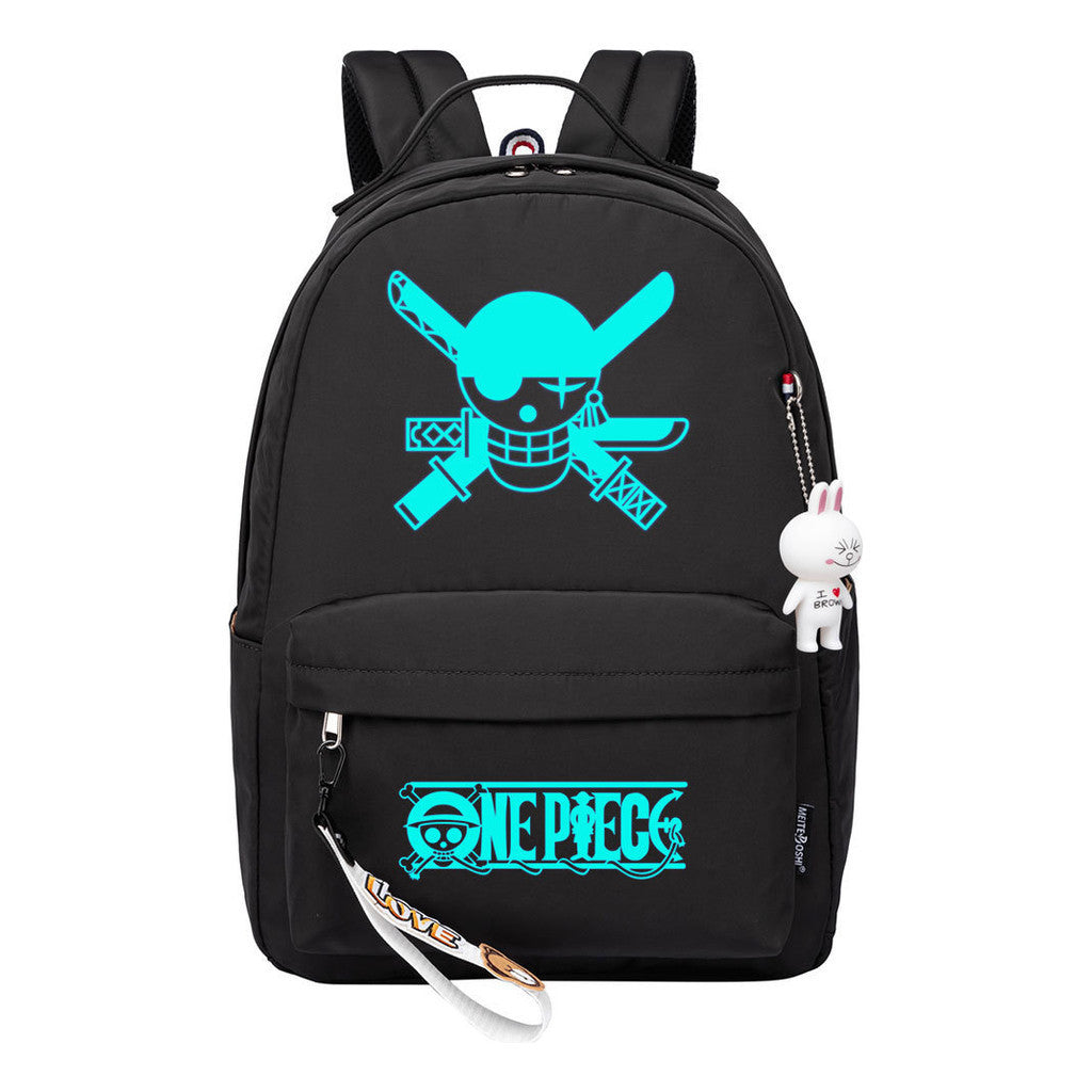 Cartoon Pirate Wang Lufei Youth Student School Bag Leisure Bag Girl Backpack