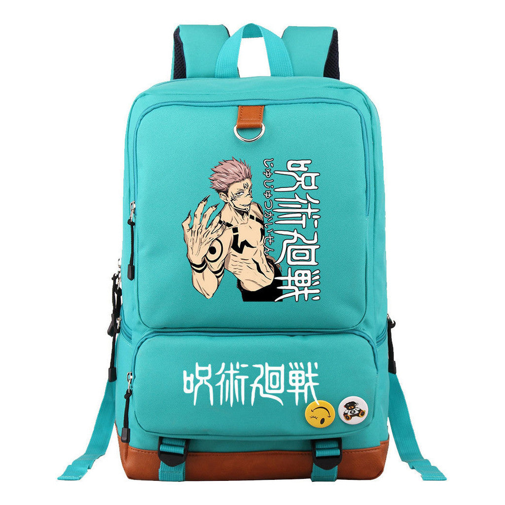 Cartoon Spell Back To War Schoolbags For Young Students And Backpacks For Men And Women.