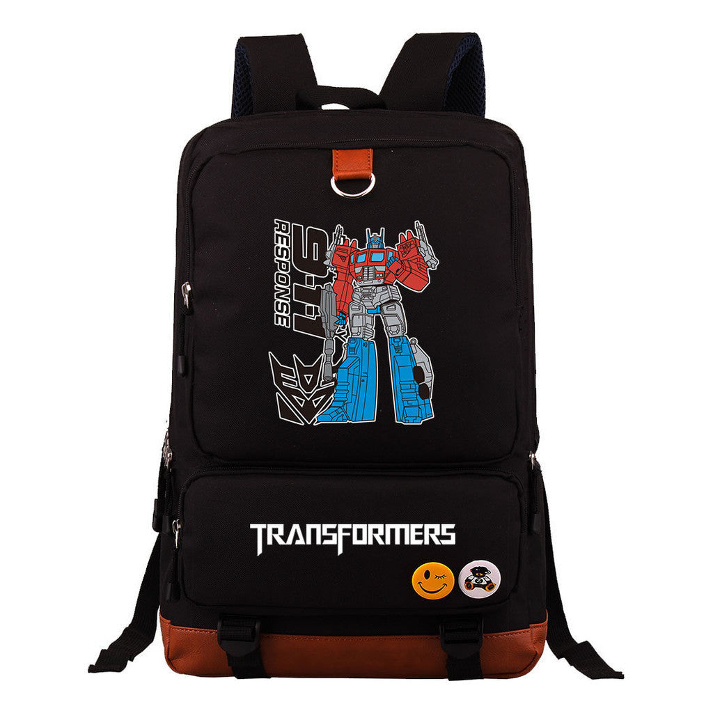 Transformed Mecha Youth Student Backpack, Men's And Women's Backpack, Travel Bag