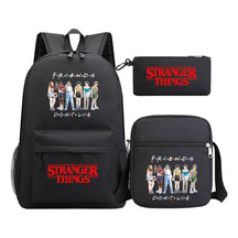 Strange Story Starry Sky Printed Youth Student Backpack 3-piece Set For Men And Women, Backpack Set