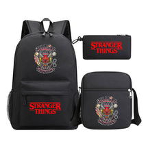 Strange Story Starry Sky Printed Youth Student Backpack 3-piece Set For Men And Women, Backpack Set