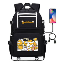 Cartoon Cartoon Lazy Egg Usb Student Backpack Backpack Leisure Travel Bag