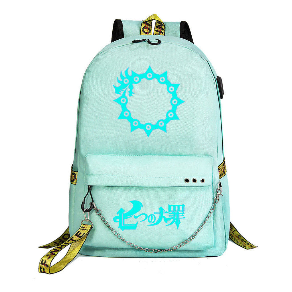 Usb Youth Student Backpack For Boys And Girls Leisure Travel Backpack