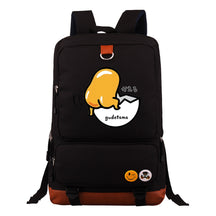 Cartoon Anime Lazy Egg Youth Student Backpack With Large Capacity Travel Bag For Boys And Girls Backpack