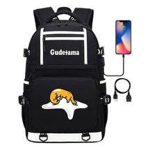 Cartoon Super Cute Lazy Egg Usb Student Backpack For Boys And Girls Backpack Leisure Travel Bag