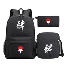 Anime Naruto Starry Sky Youth School Bag Three Piece Set For Men And Women Backpack Set