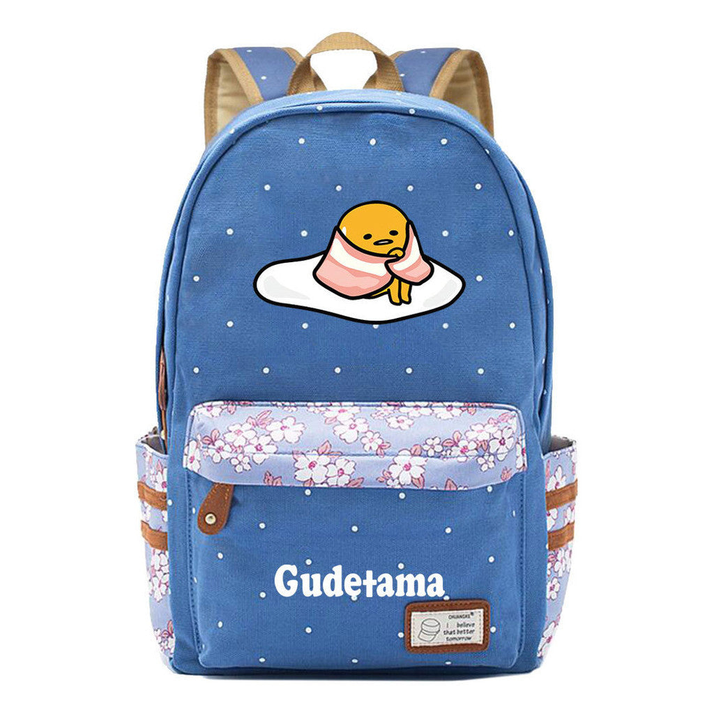 Egg Yolk Lazy Egg Teenage Girls Student Backpack Leisure Backpack