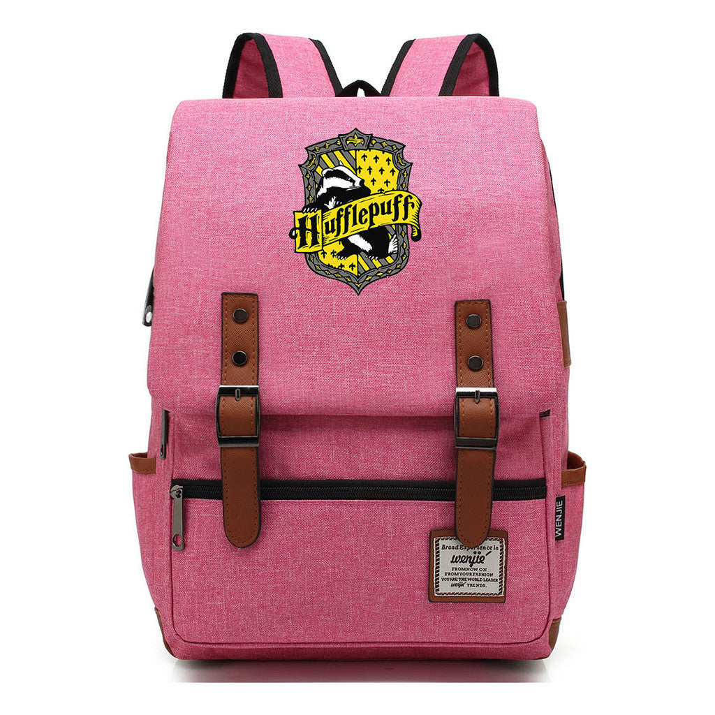 School Of Witchcraft And Wizardry Printed Teenage Student Backpack For Men And Women With Casual Belt Buckle Classic Backpack  43*29*13.5cm