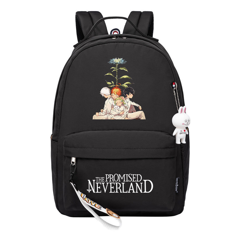 Printed Teenage Student Backpack, Casual Bag, Girl Backpack