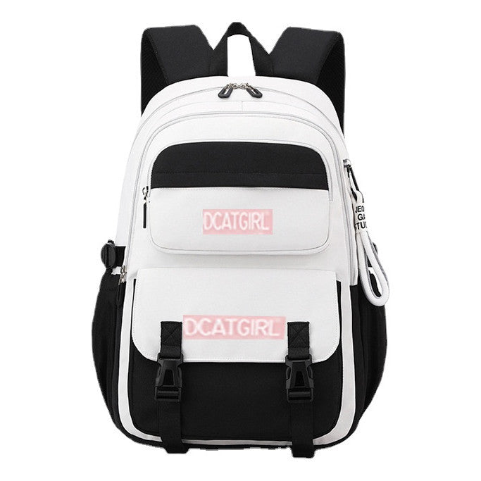 Reducing Load And Protecting Spine, Simple And Large Capacity Student Girl Backpack