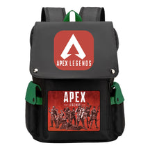 Apex Hero Print Usb Charging Cap Headpiece Student Backpack Leisure Backpack