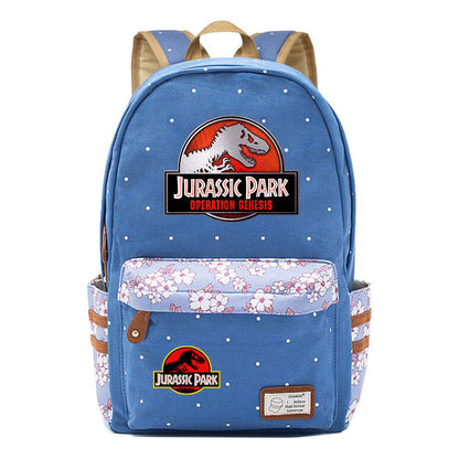Jurassic Park Dinosaur Printed Student Backpack Leisure Backpack