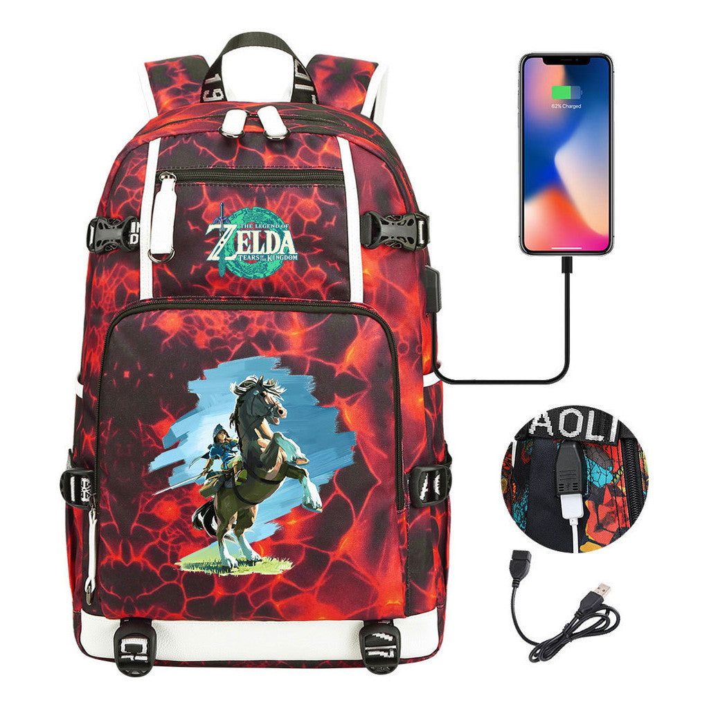 Printed Teenage Student Backpack For Men And Women's Travel Backpacks