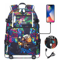 Anime Owl Magic Print Youth Student School Bag Backpack Leisure Travel Backpack