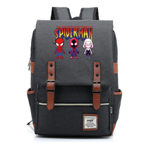 Superhero Print Youth Student Backpack For Men And Women, Casual Belt Buckle, Classic Backpack