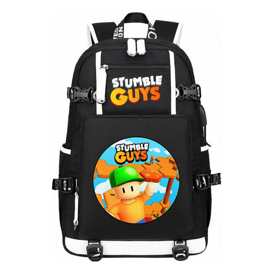 Usb Printed Student Backpack For Men And Women's Leisure Travel Backpack