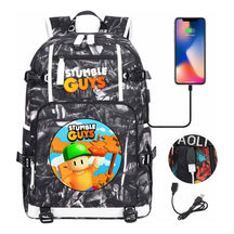 Usb Printed Student Backpack For Men And Women's Leisure Travel Backpack