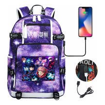 Printed Usb Youth Student Backpack Men And Women's Leisure Large Capacity Travel Backpack
