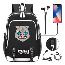 Comic Cartoon Fashion Youth Student Backpack Usb Men's And Women's Casual Backpack