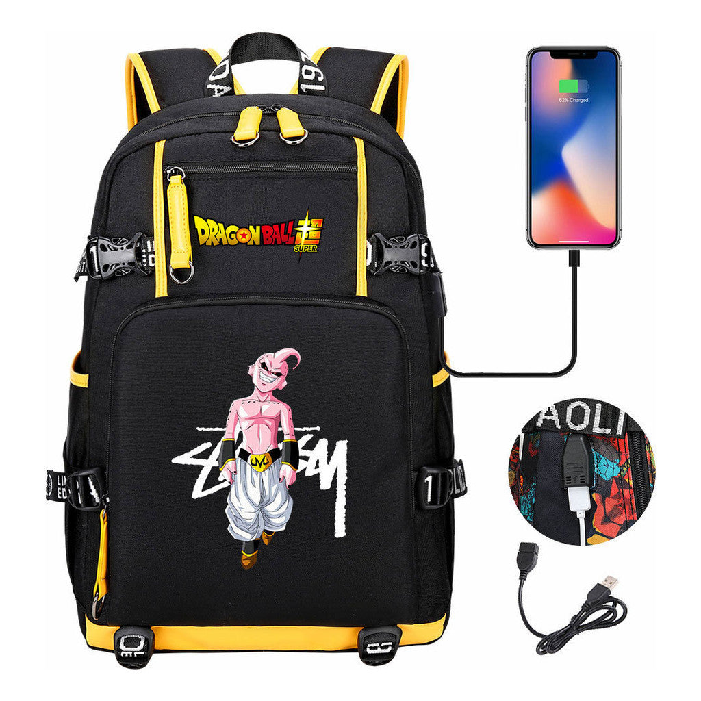 Fashionable Sun Wukong Usb Large Capacity Youth Student Backpack Leisure Travel Backpack