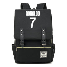 Football Star Cristiano Ronaldo Printed Student Backpack For Men And Women's Casual Classic Backpack