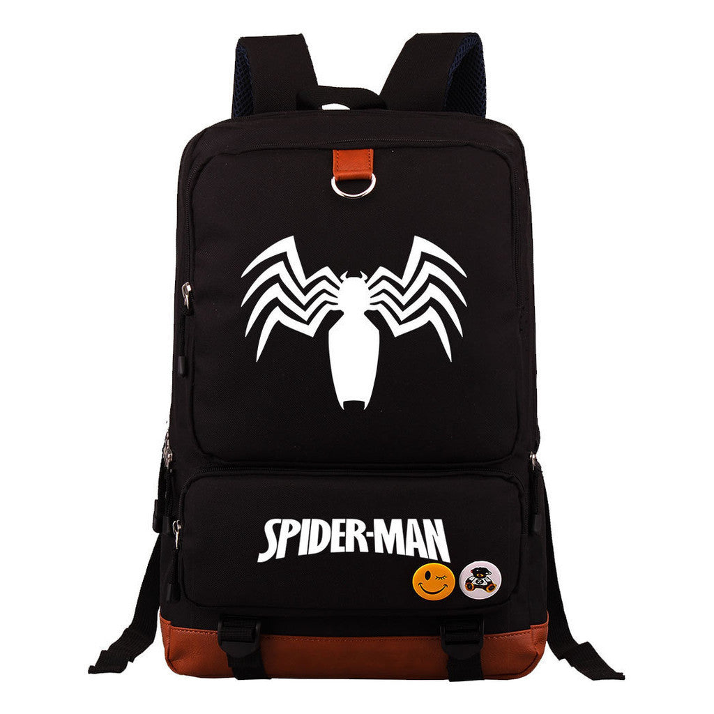 Superhero Printed Youth Student Backpack With Large Capacity Travel Bag, Men's And Women's Backpack