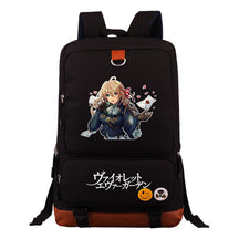 Violet Eternal Garden Printed Student School Bag Large Capacity Travel Bag Men's And Women's Backpack