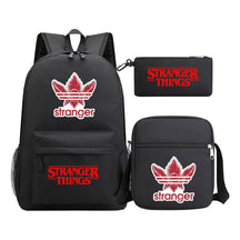 Strange Story Starry Sky Printed Youth Student Backpack 3-piece Set For Men And Women, Backpack Set