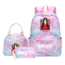 Naruto Student Girl Backpack Lunch Bag Three Piece Set Backpack Set
