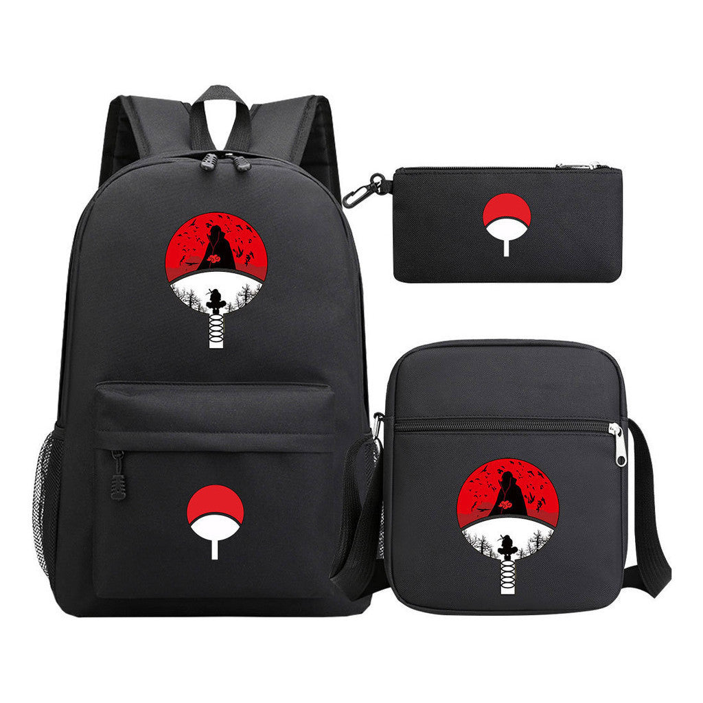 Naruto Starry Sky Youth School Bag Three Piece Set For Boys And Girls Backpack Set