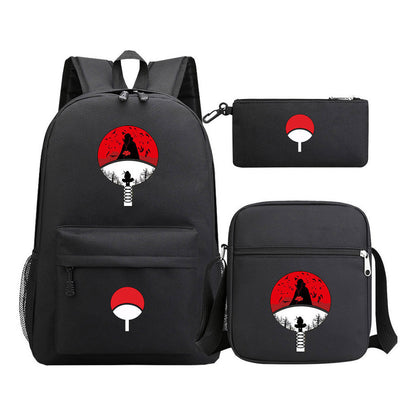 Naruto Starry Sky Youth School Bag Three Piece Set For Boys And Girls Backpack Set