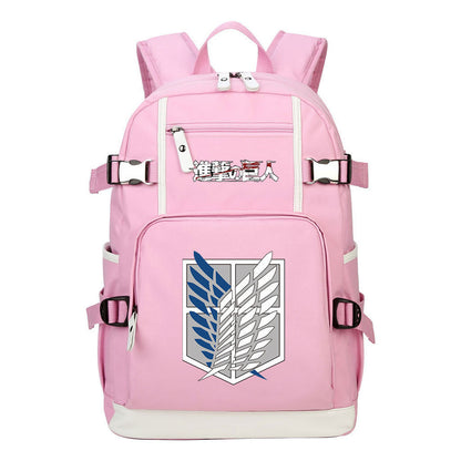 Giant Wings Of Cartoon And Anime Attack Student Backpacks, Men's And Women's Backpacks, Leisure Travel Backpacks