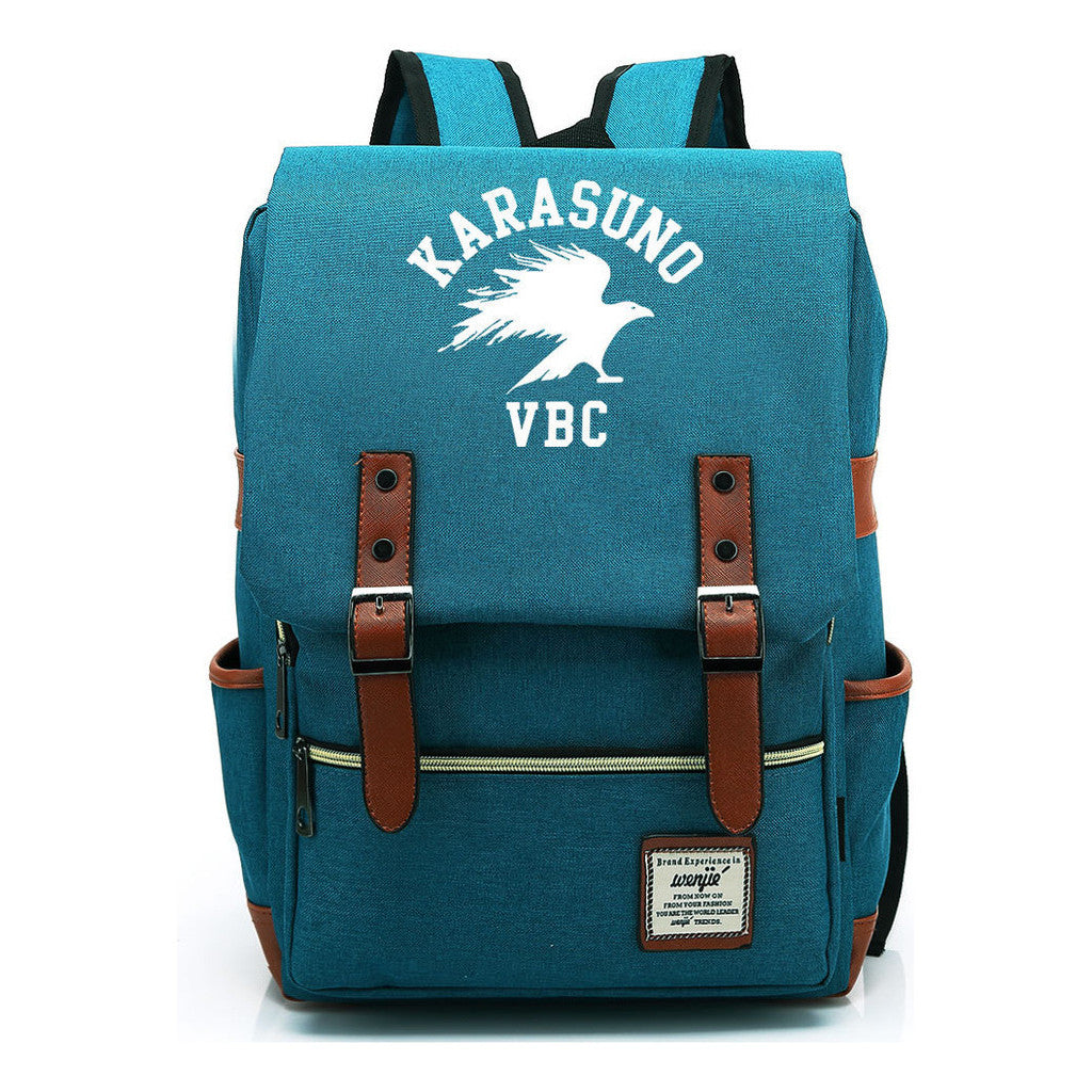 Volleyball Youth Printed Student School Bag Casual Belt Buckle Classic Backpack