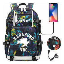 Volleyball Youth Usb Large Capacity Youth Student School Bag Men's And Women's Leisure Travel Backpack