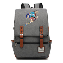 Printed Youth Student School Bag Casual Belt Buckle Classic Backpack