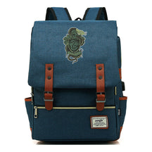 School Of Witchcraft And Wizardry Youth Student Backpack Usb Leisure Belt Buckle Backpack