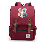 School Of Magic Printed Schoolbags For Young Students, Casual Belt Buckles And Classic Backpacks