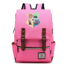 School Of Magic Printed Schoolbags For Young Students, Casual Belt Buckles And Classic Backpacks