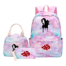 Naruto Teenage Girls School Bag Lunch Bag Three Piece Backpack Set