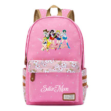 Anime Beauty Girl Warrior Youth School Bag Fragmented Flower Leisure Backpack