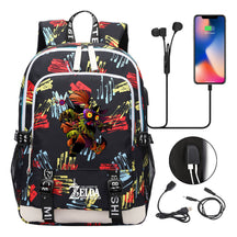 Usb Youth Primary And Secondary School Student Backpack For Men And Women's Leisure Sports Backpack